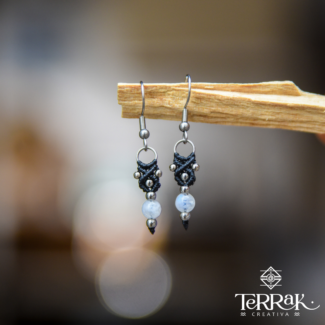 Pendientes con Piedra lunar