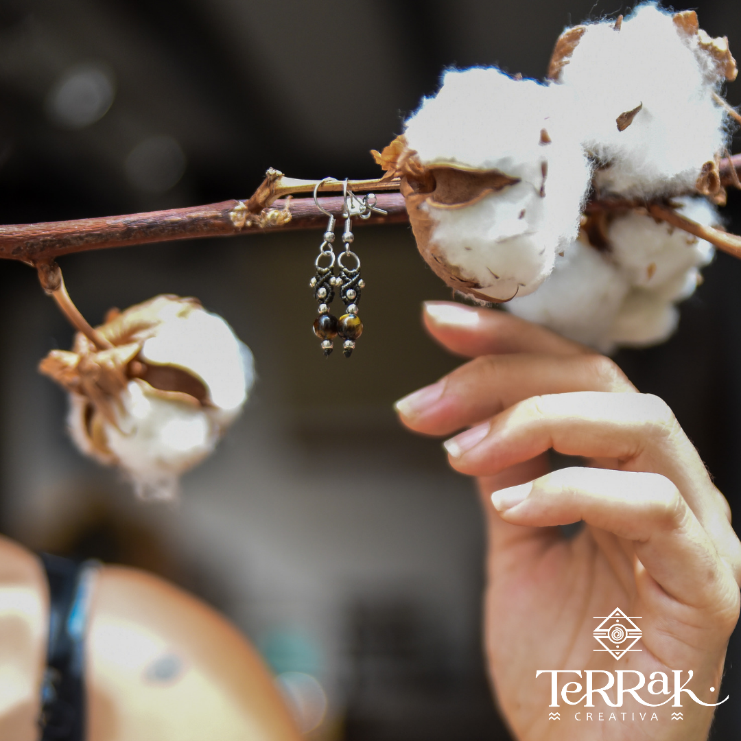 Pendientes con Ojo de tigre