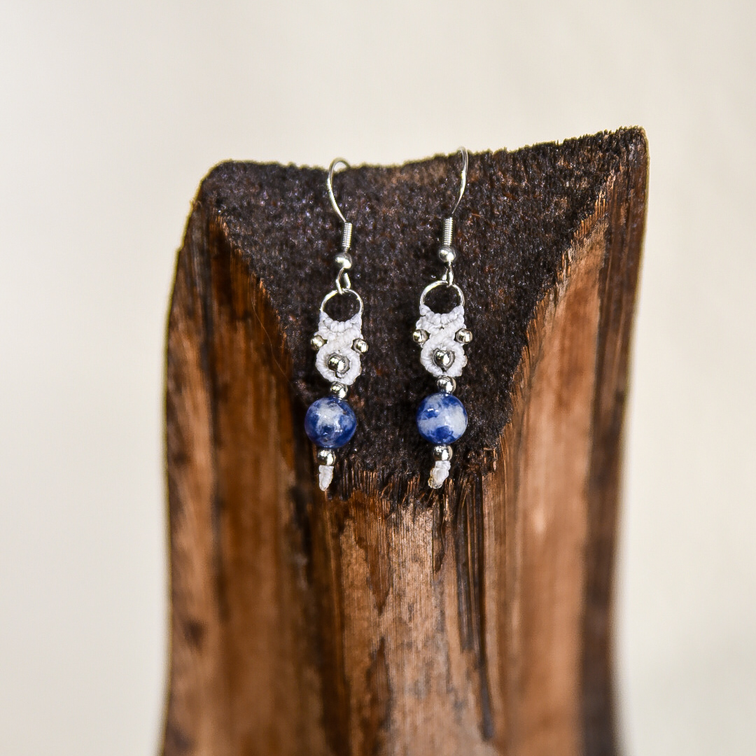 Pendientes con Sodalita