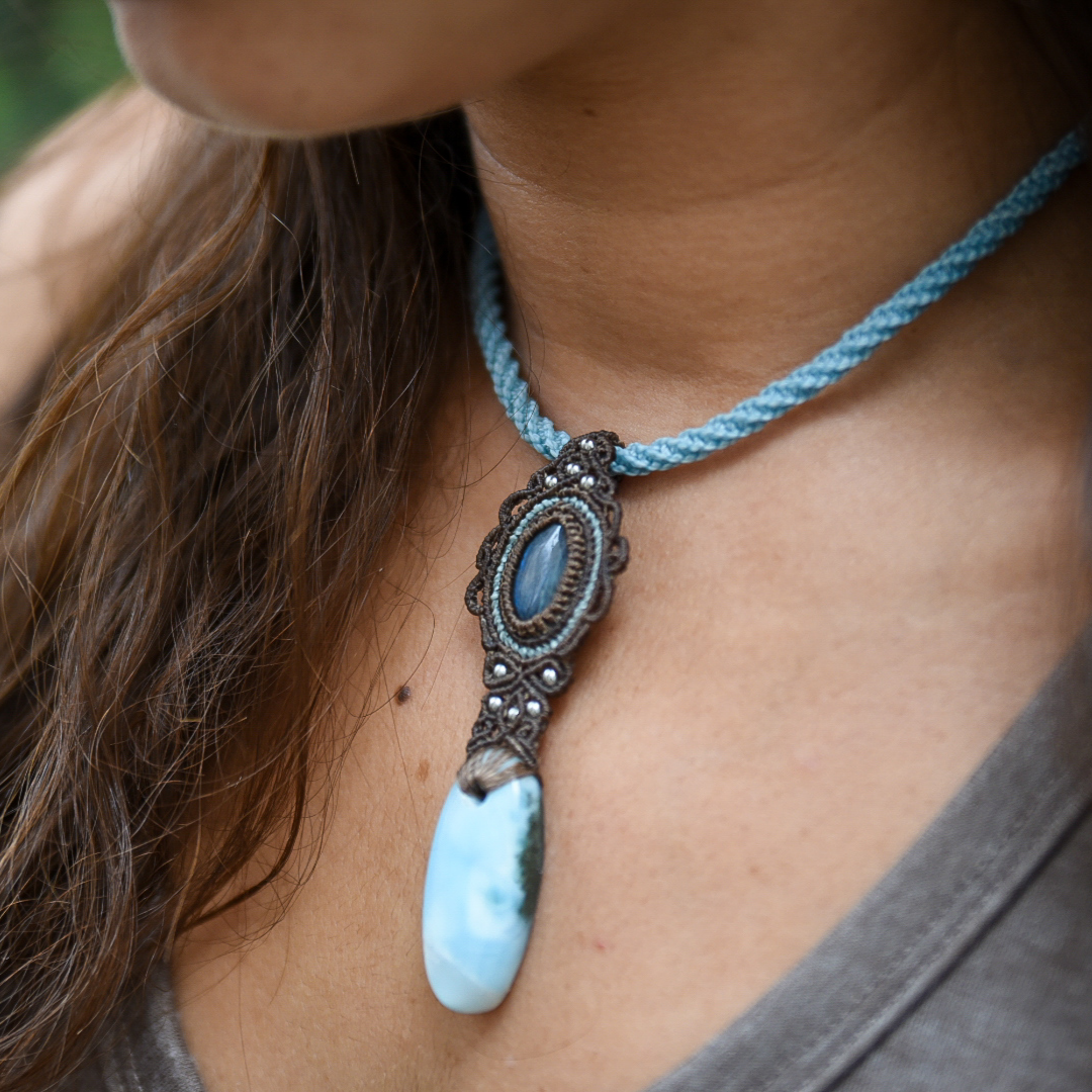 Collar con Labradorita y Larimar