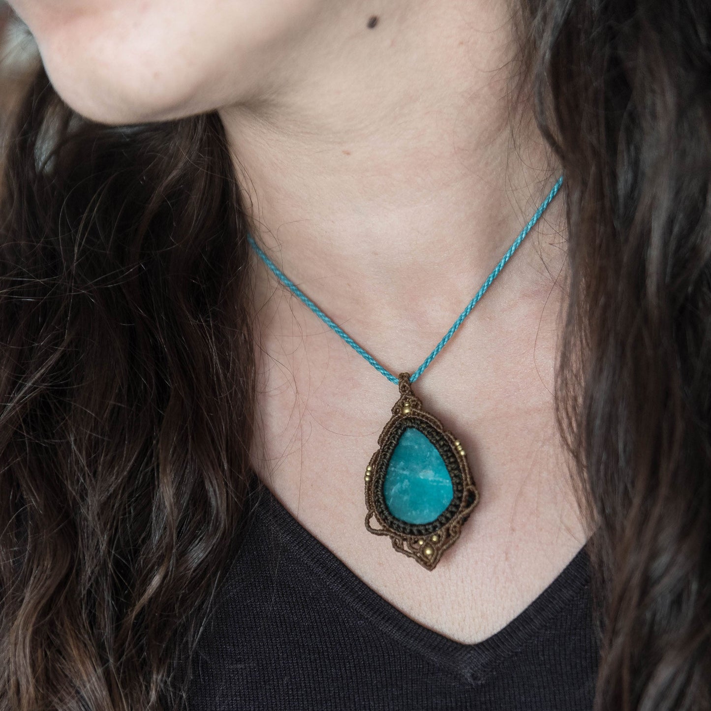Colgante con Amazonita