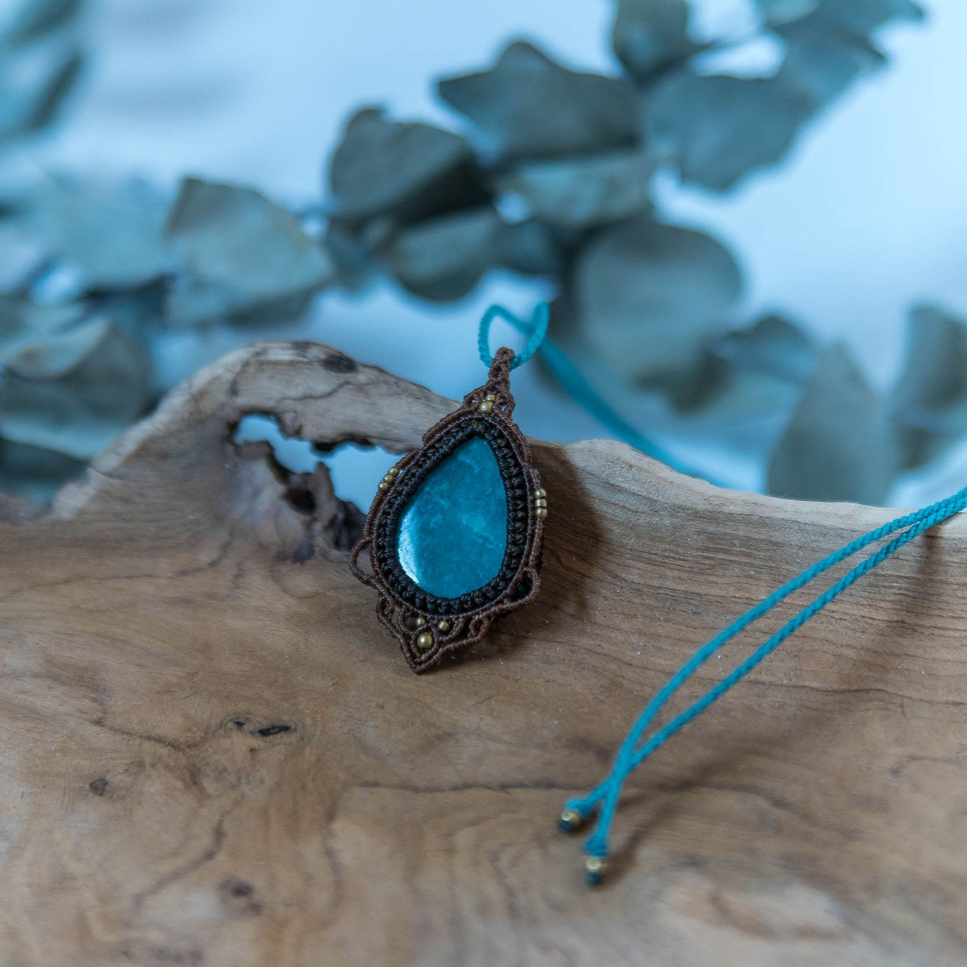 Collar hecho a mano con Amazonita