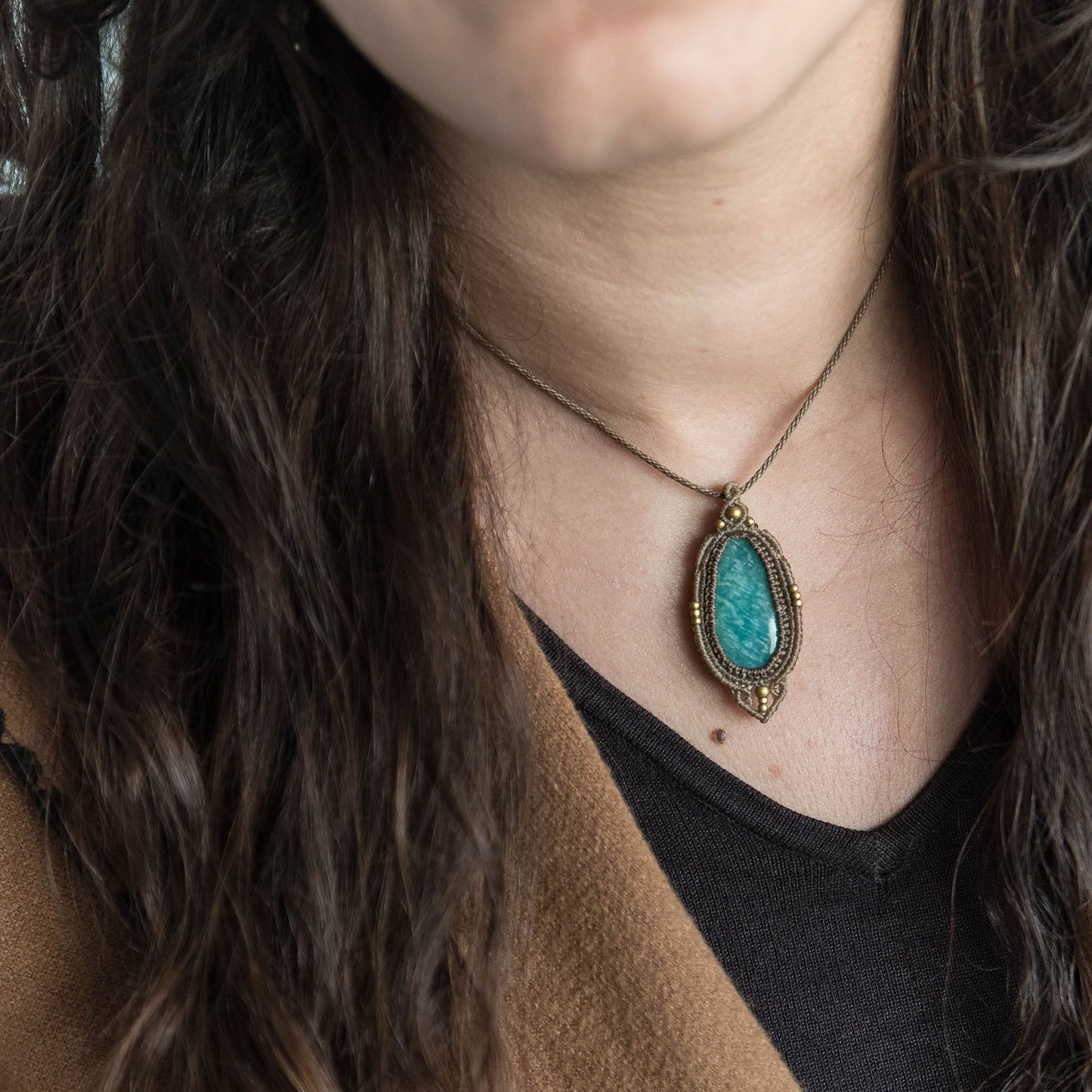 Colgante con Amazonita