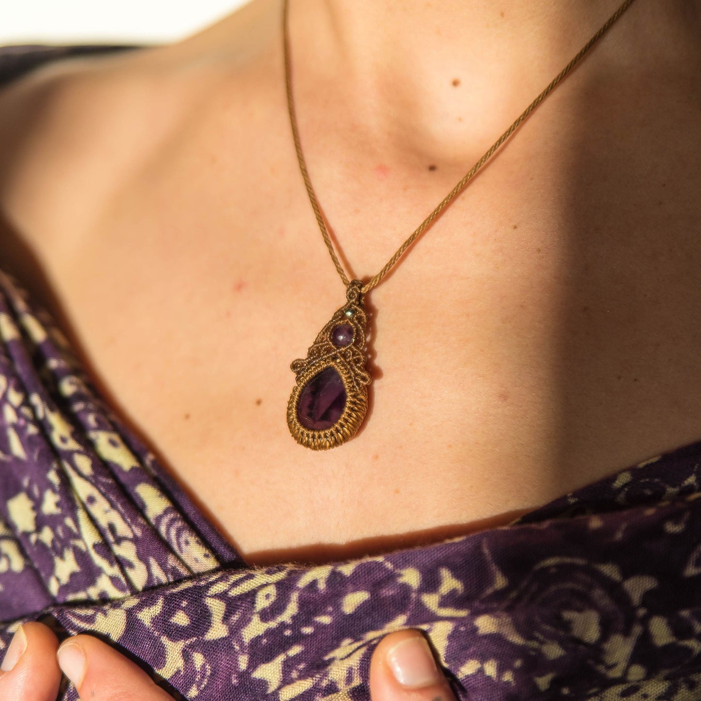 Collar Ruh con Amatistas