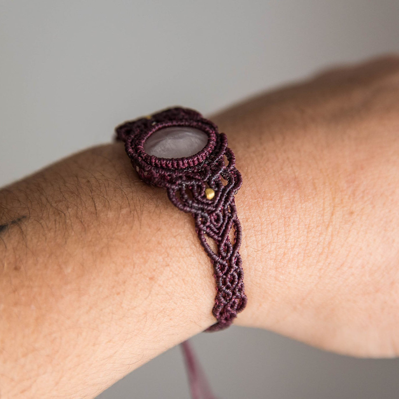 Pulsera con Cuarzo Rosa