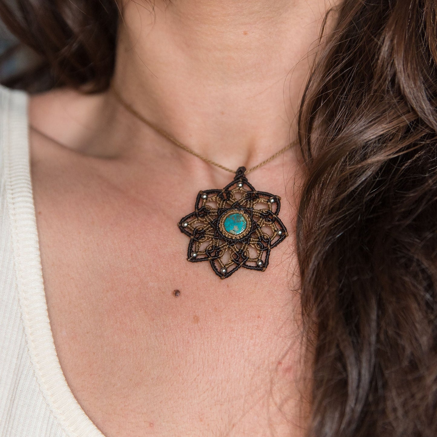 Mandala con Turquesa Tibetana