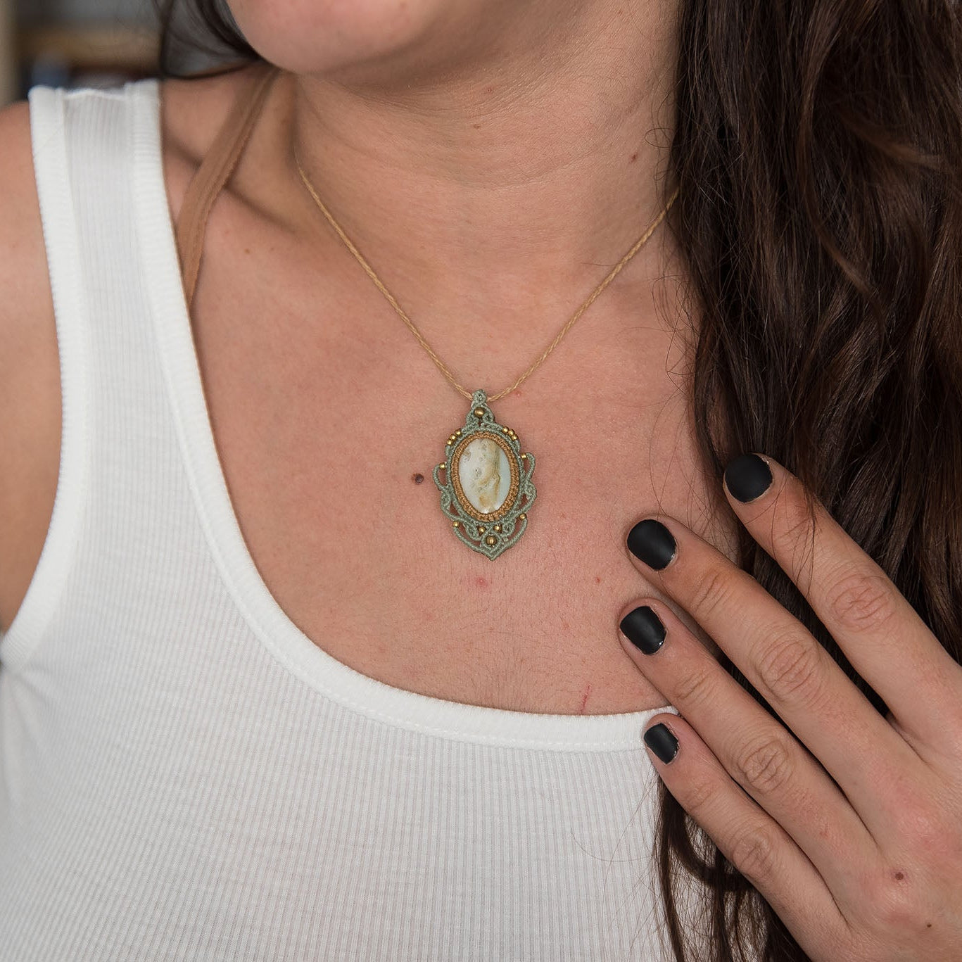 Saturn Jasper Necklace