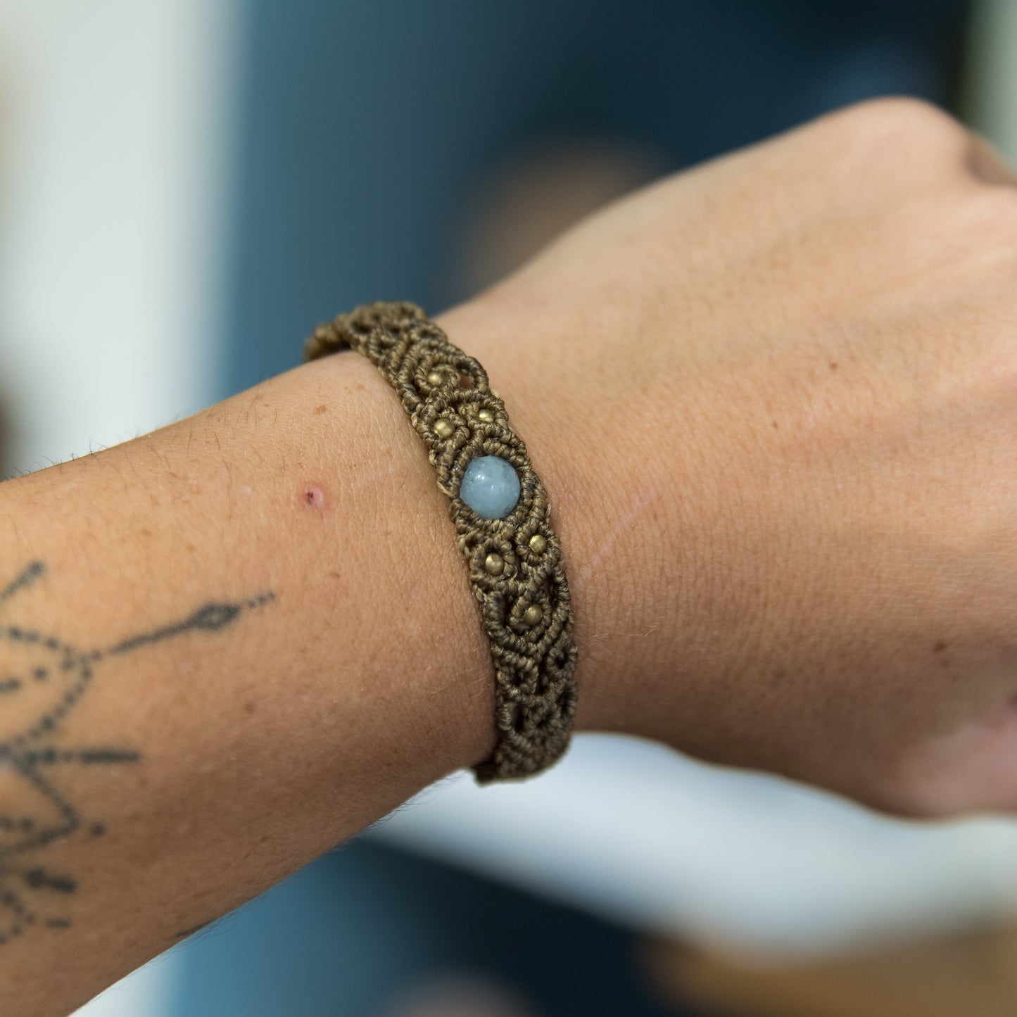Pulsera con Aguamarina