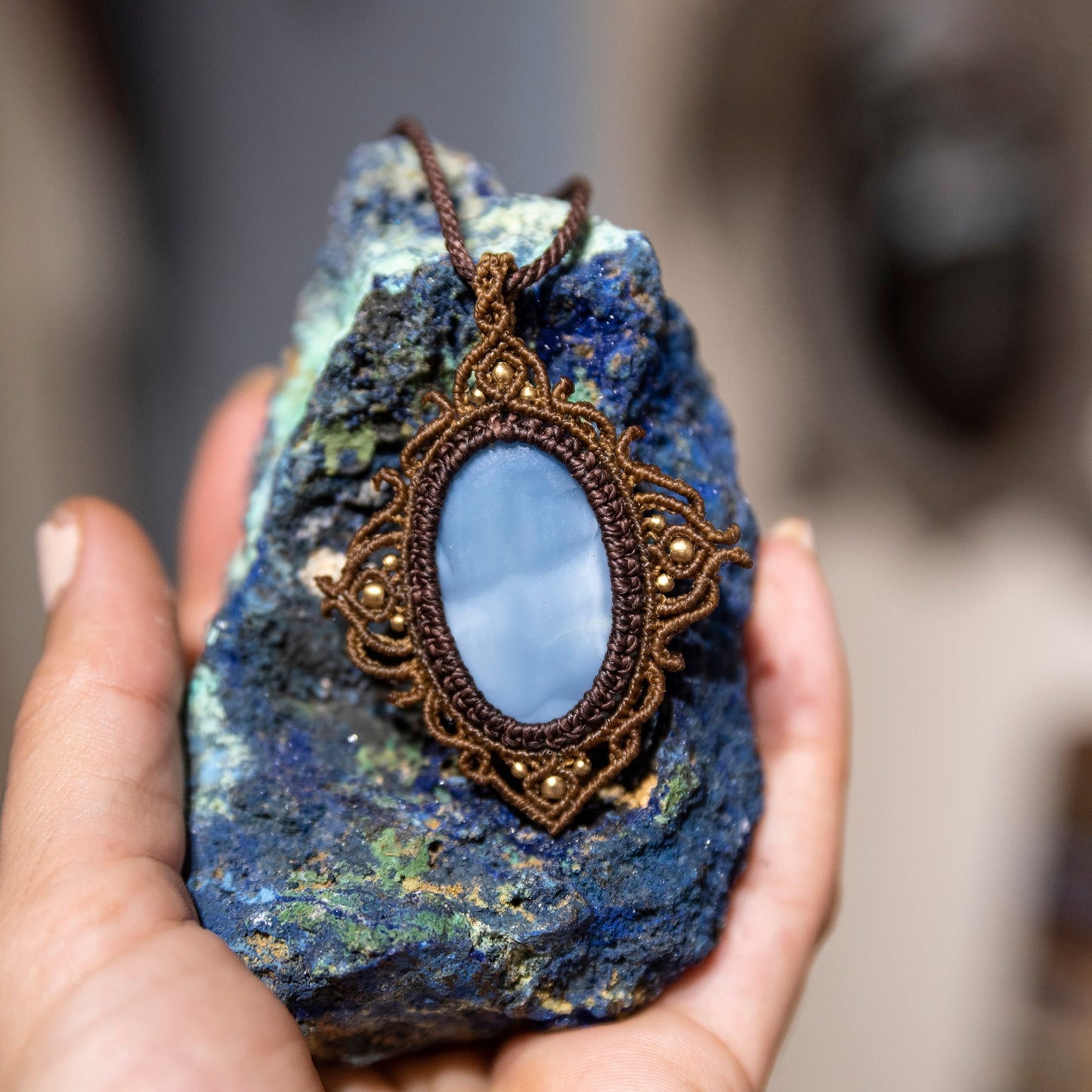 Colgante con Opalo azul