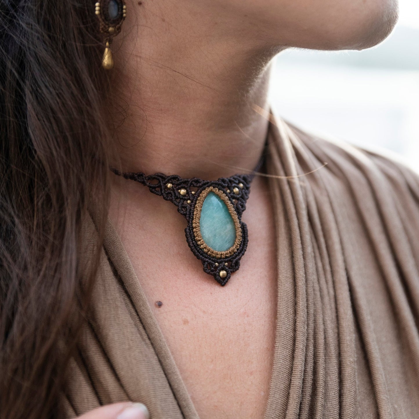 Gargantilla con Amazonita