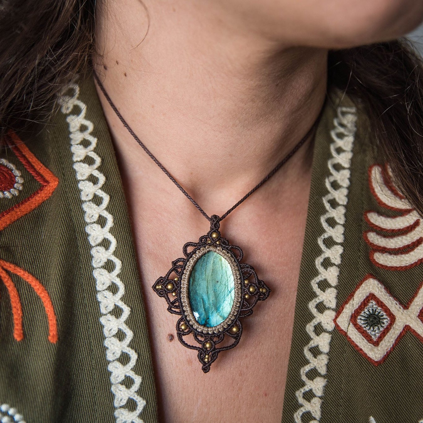 Colgante con Labradorita