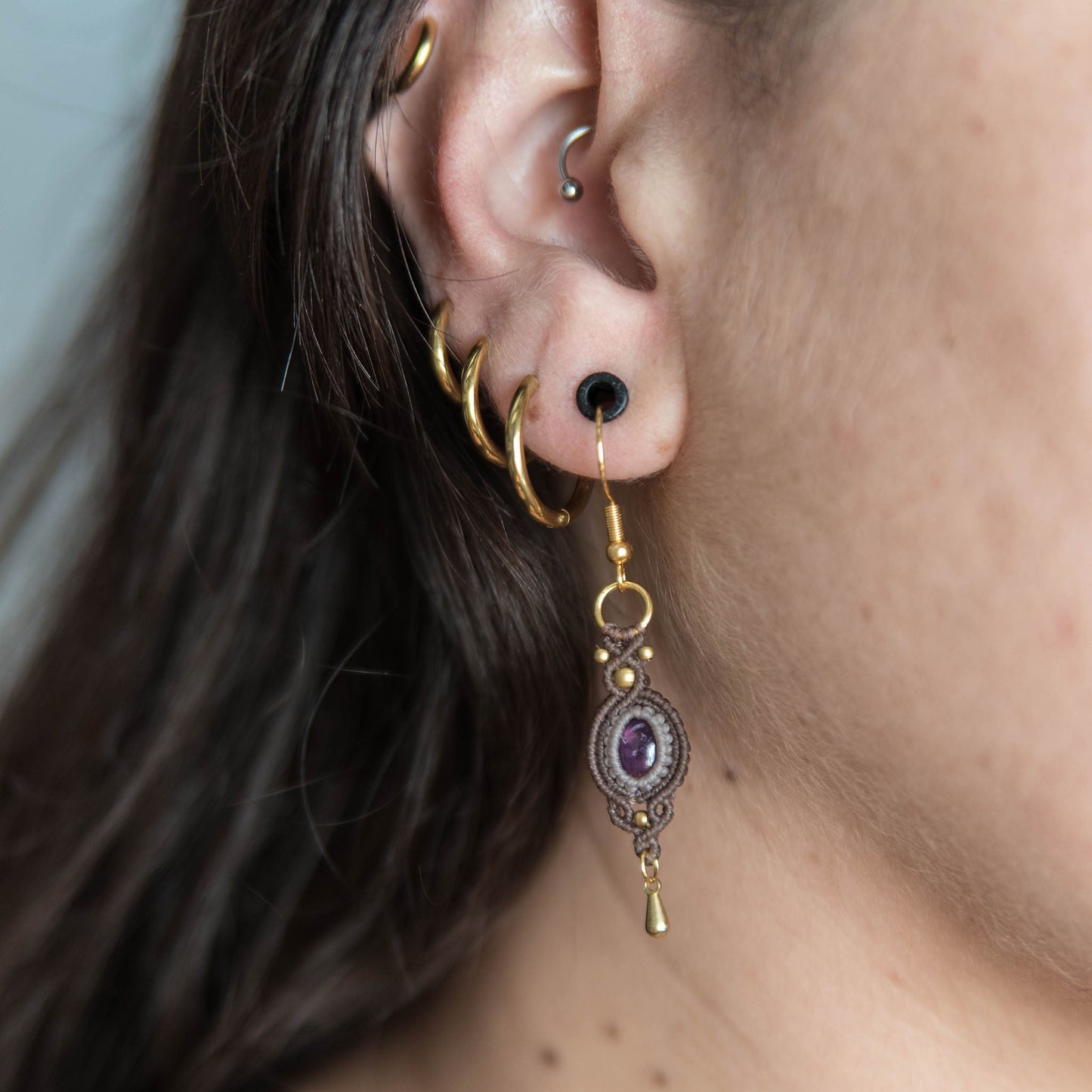Pendientes con Labradoritas