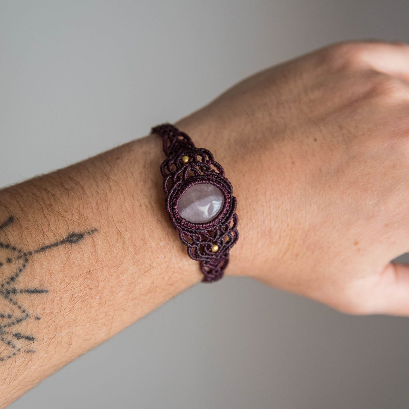 Pulsera con Cuarzo Rosa