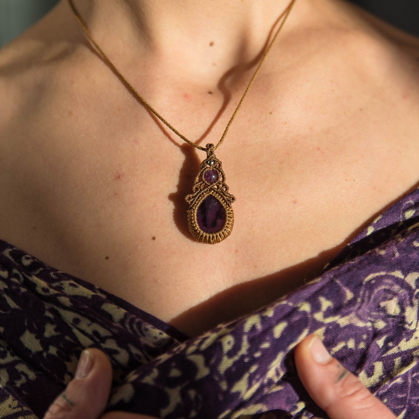 Collar Ruh con Amatistas