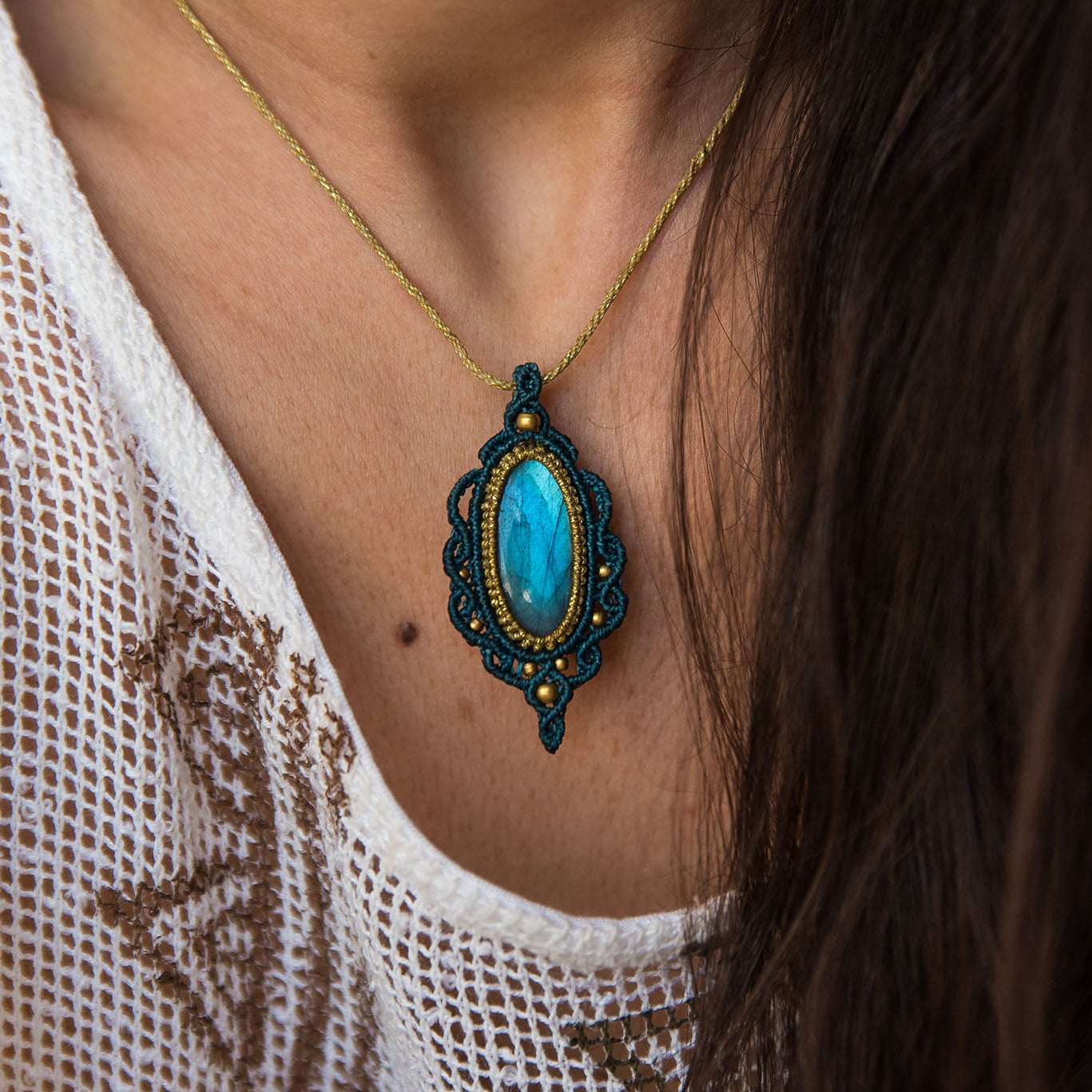 Necklace with Labradorite