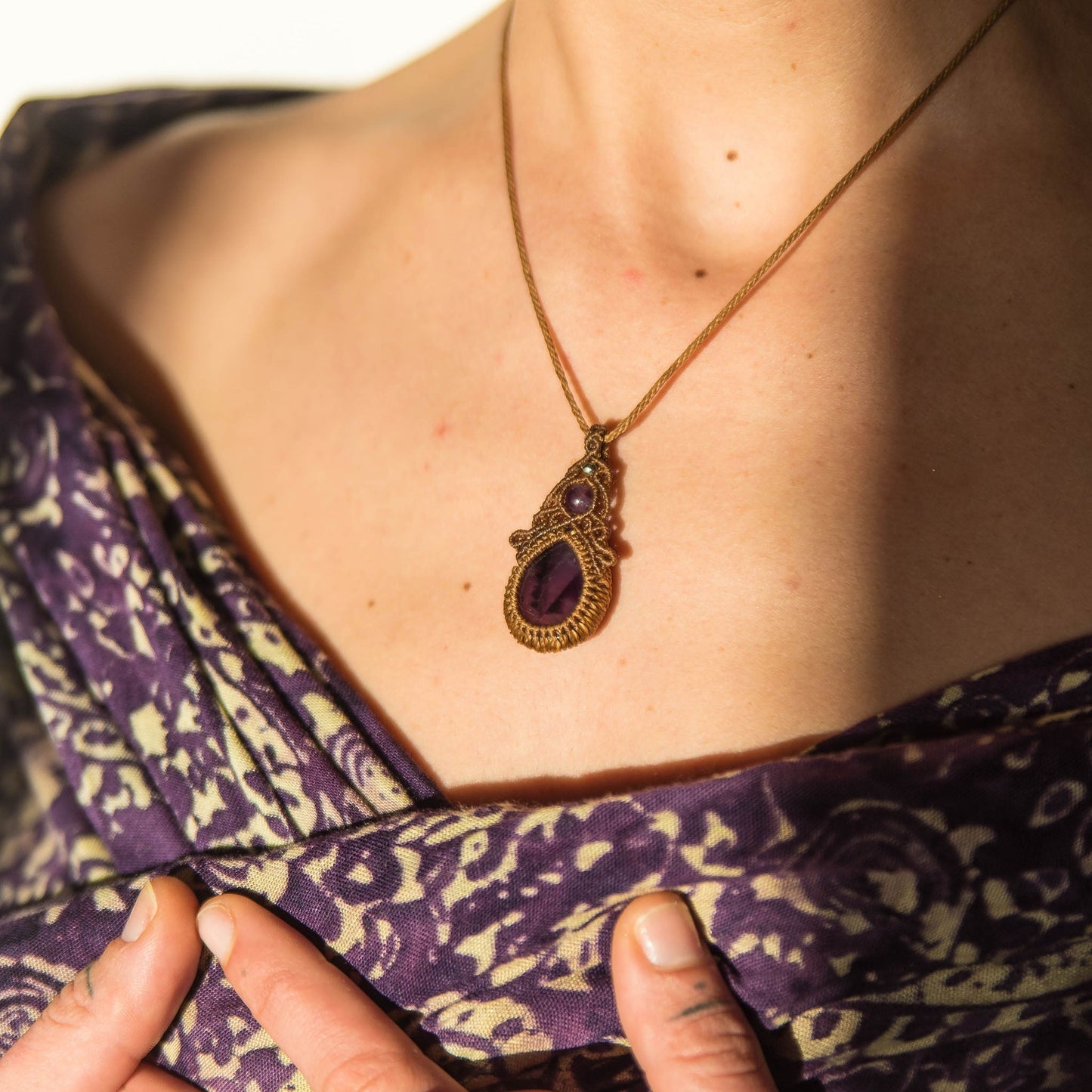 Collar Ruh con Amatistas