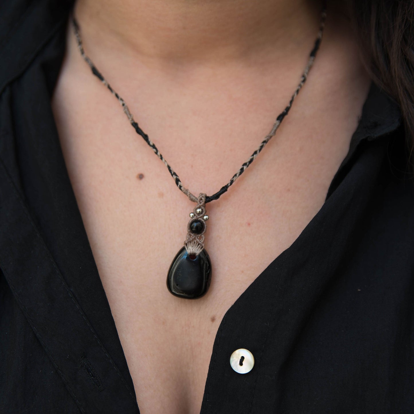 Collares con cordón multicolor