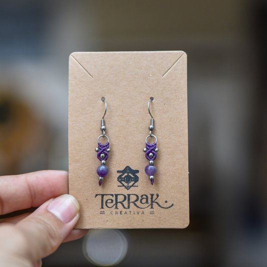 Pendientes con Amatista