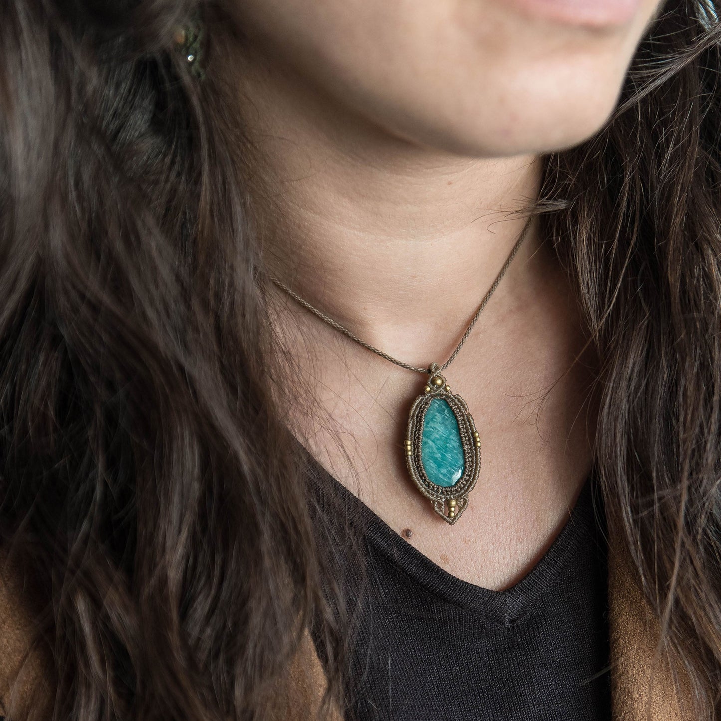 Colgante con Amazonita
