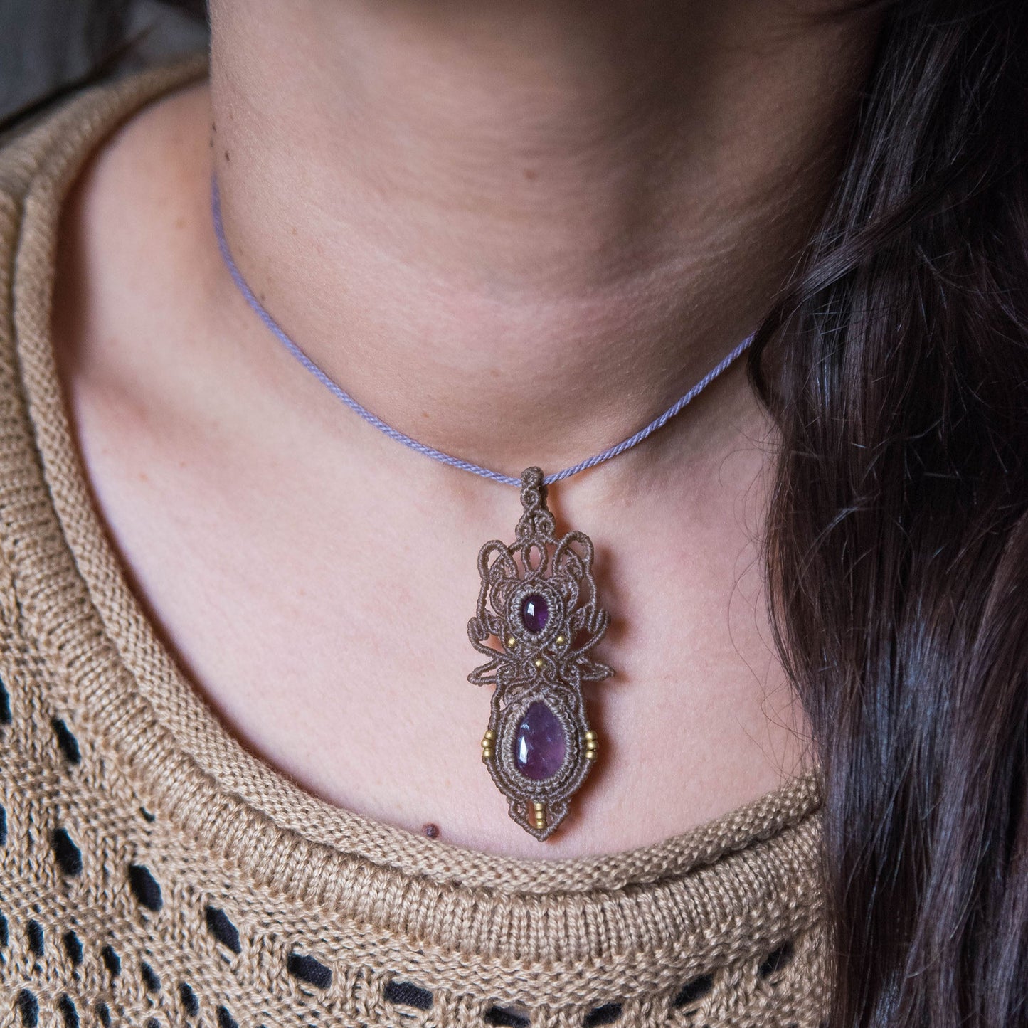 Collar con Amatistas