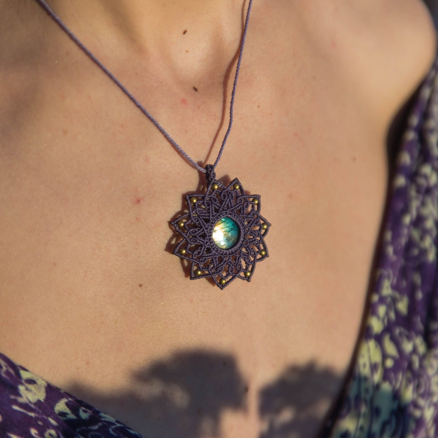 Mandala con Labradorita