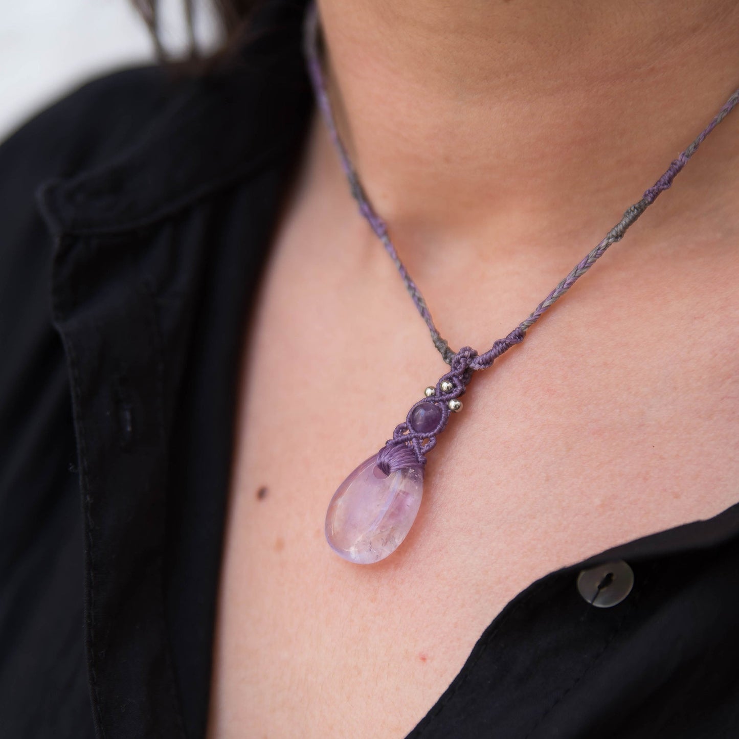 Collares con cordón multicolor