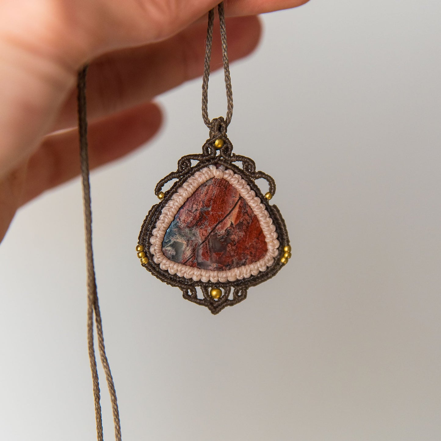 Collar con Jaspe Rojo