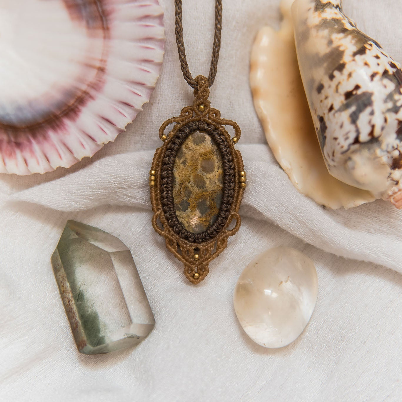 Coral Fossil Necklace