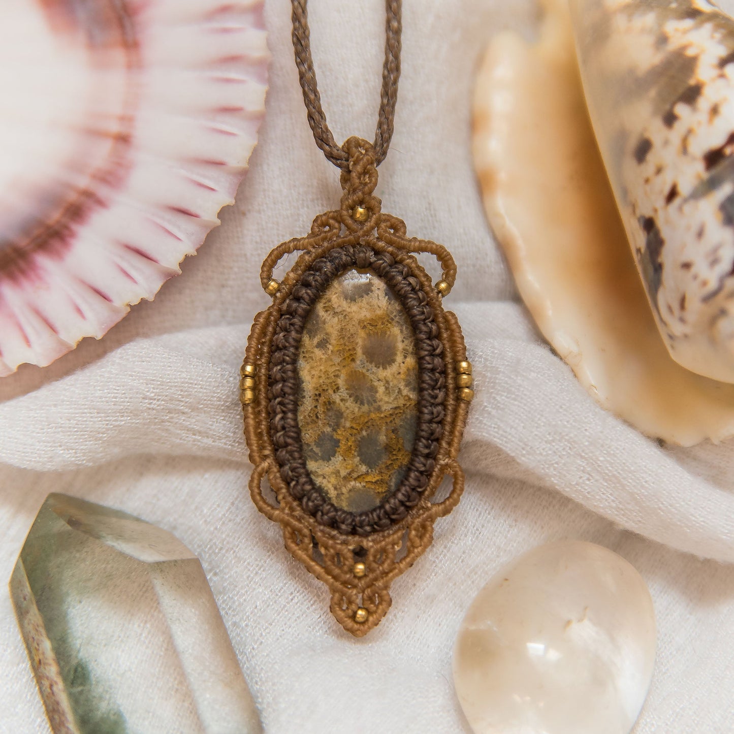 Coral Fossil Necklace