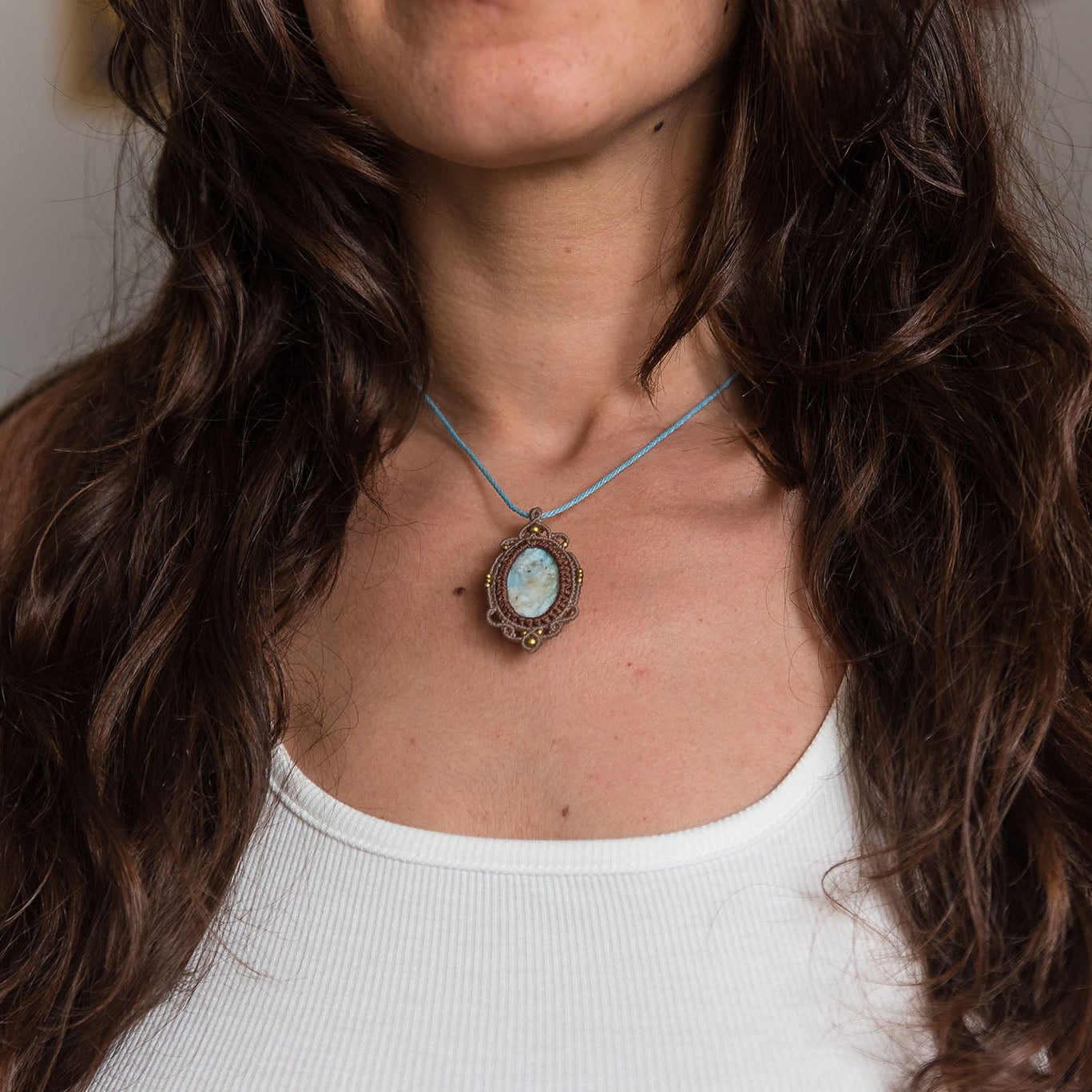 Necklace with Larimar