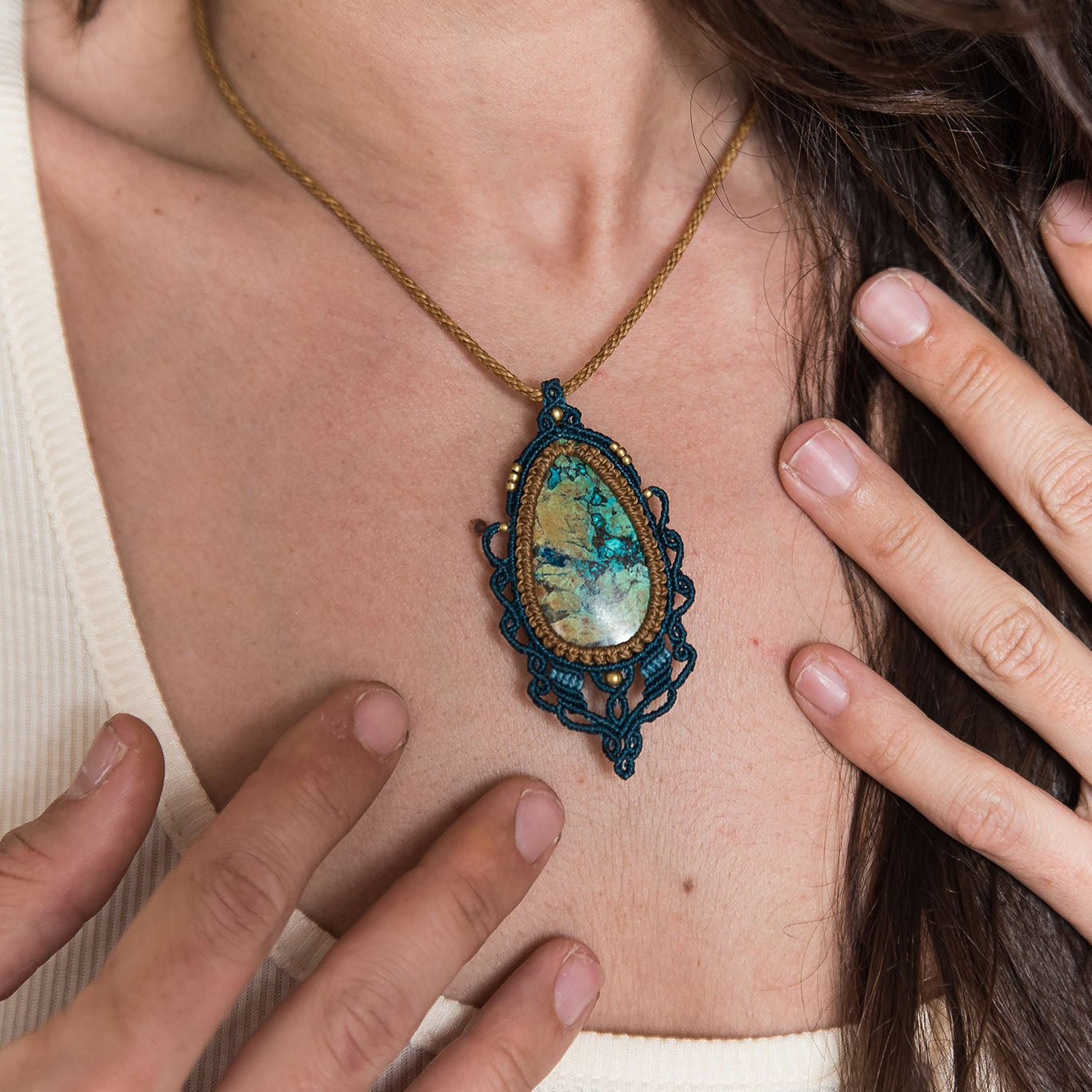 Collar con Crisocola