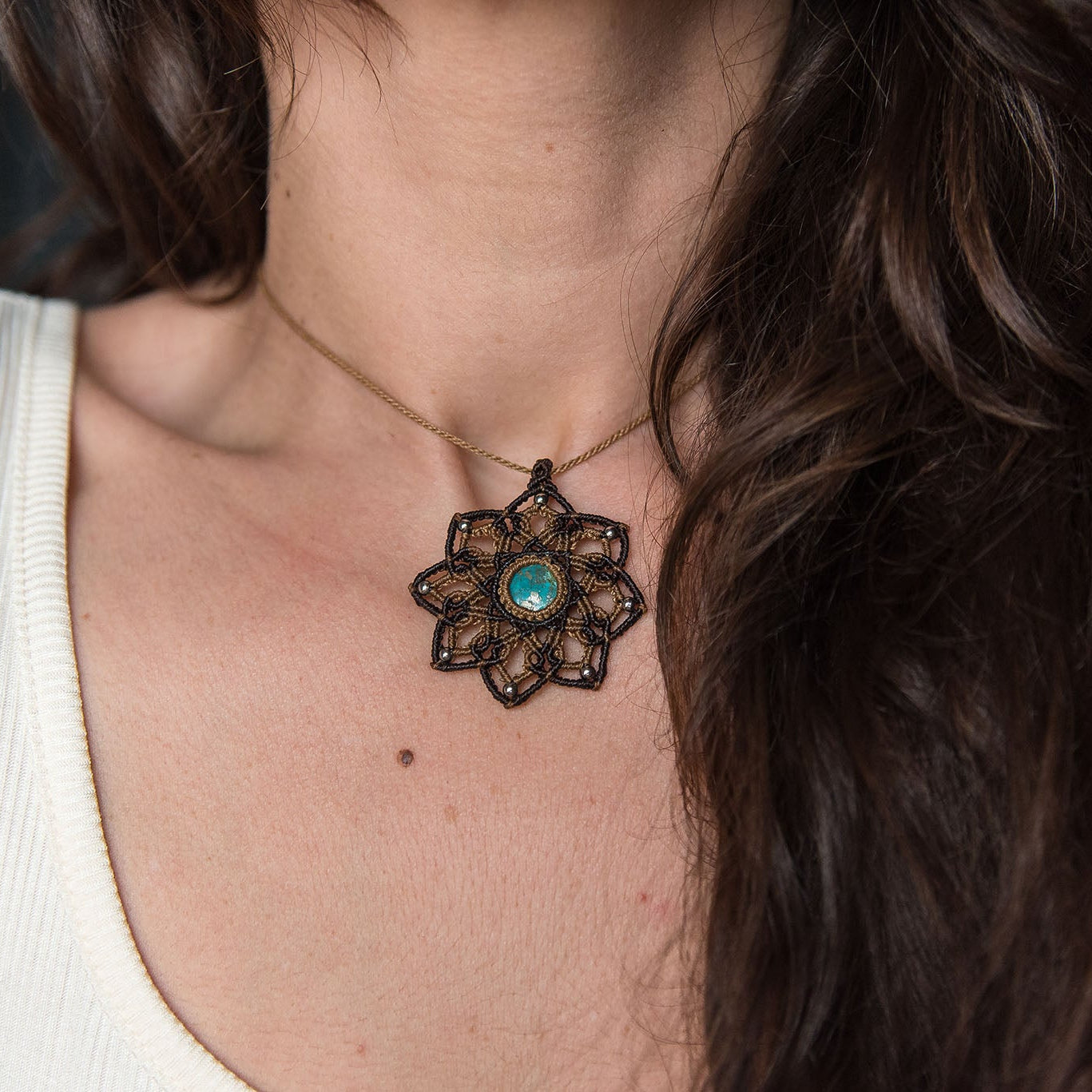 Mandala con Turquesa Tibetana