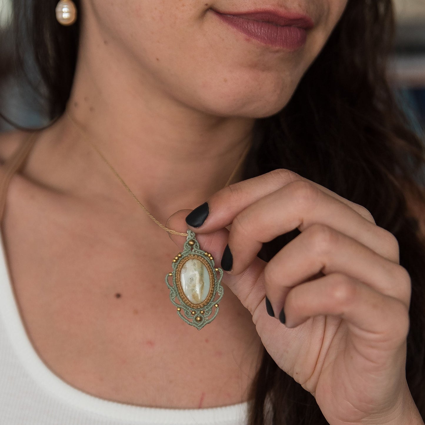 Saturn Jasper Necklace