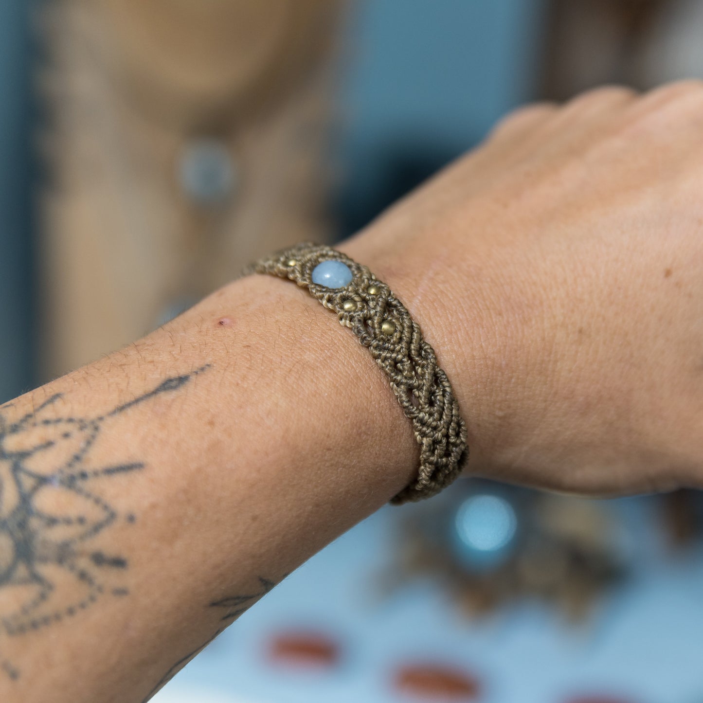 Pulsera con Aguamarina