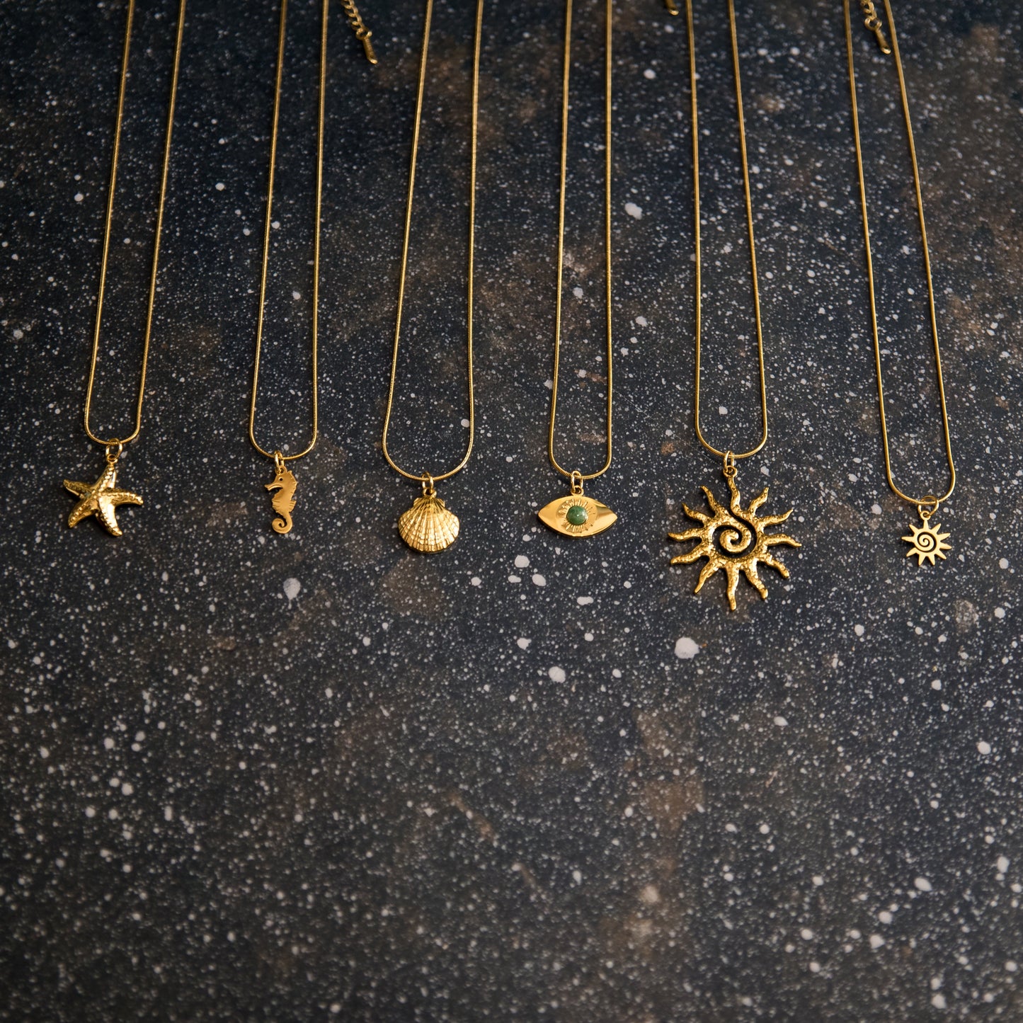 Collares Acero dorado