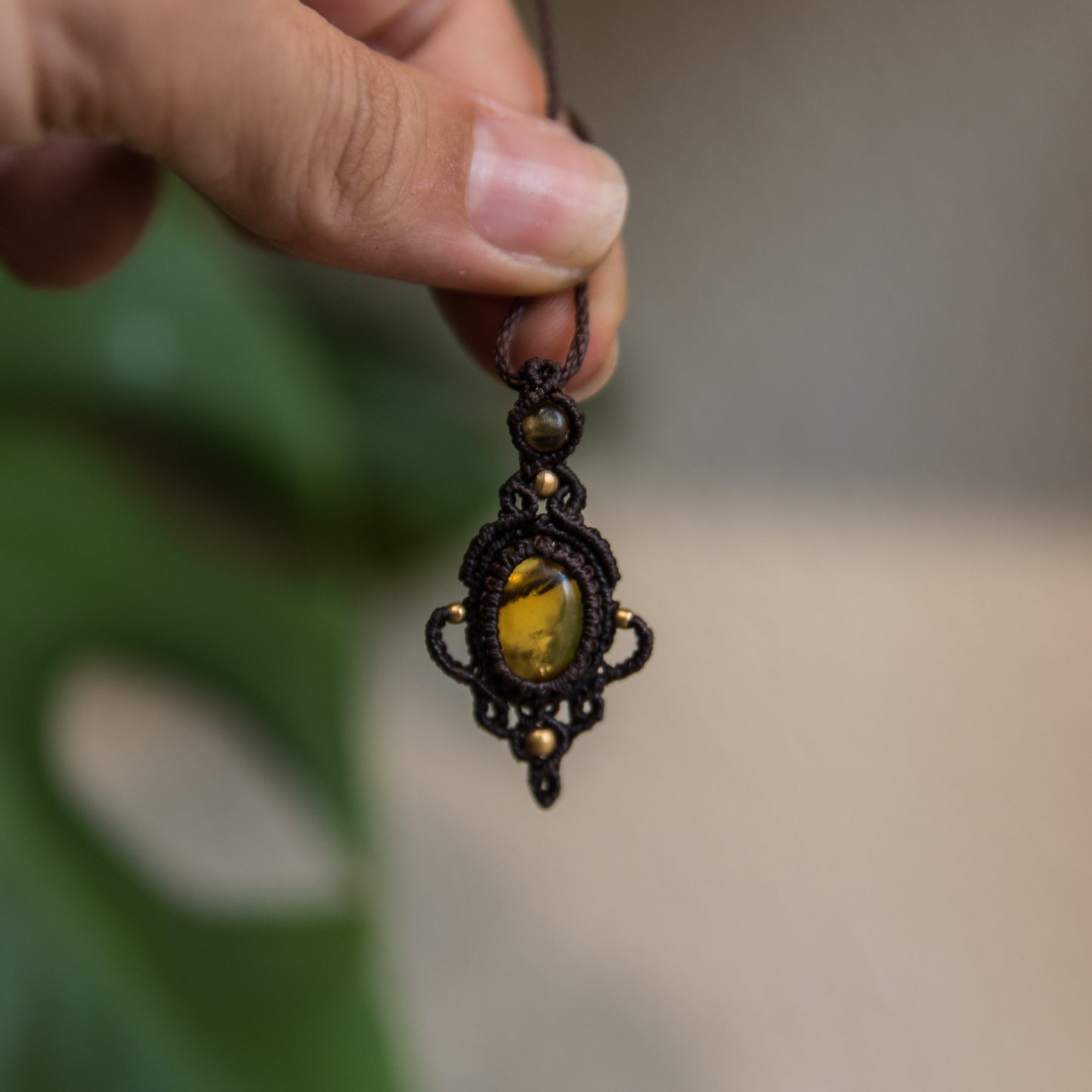 Collar con Ámbar de México