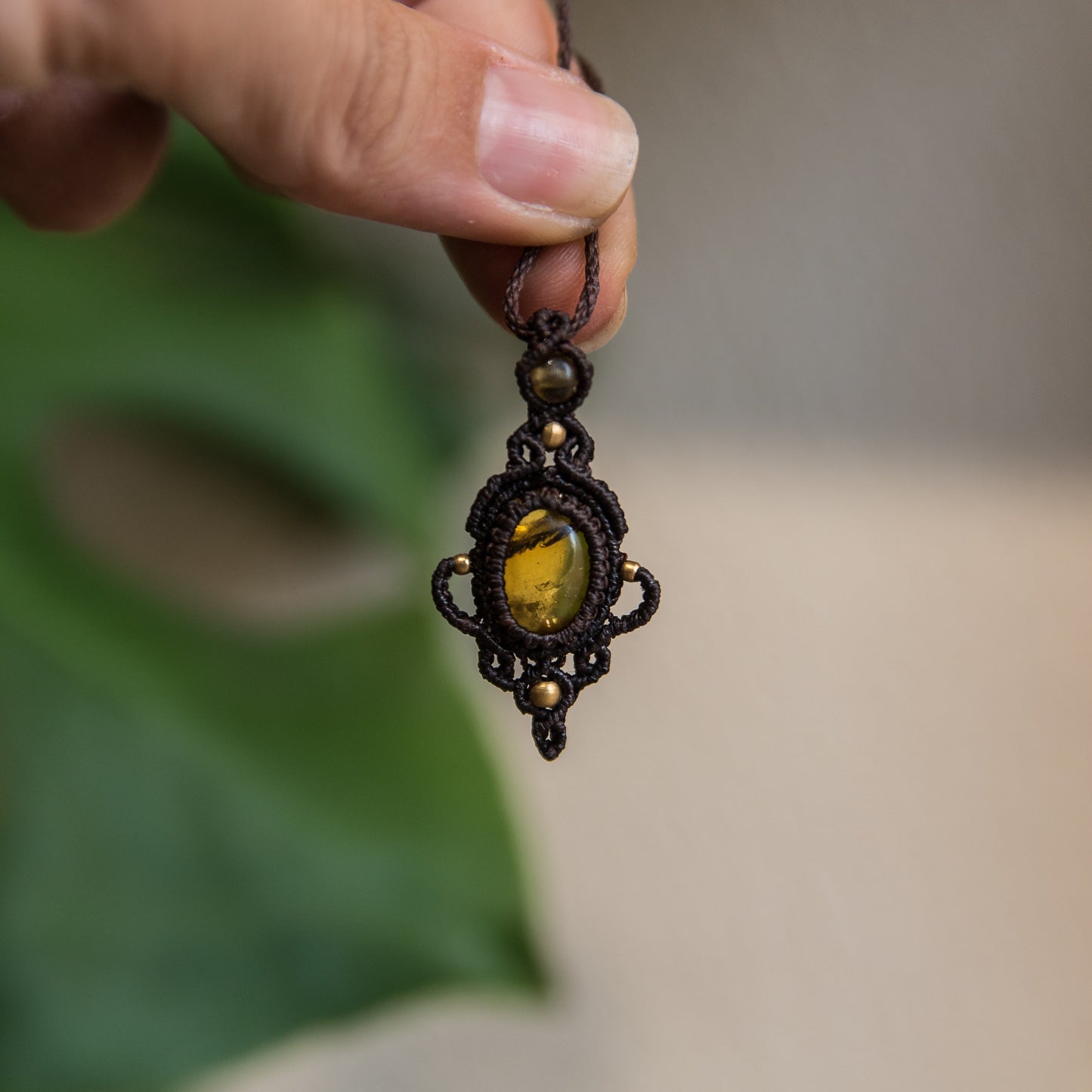 Collar con Ámbar de México