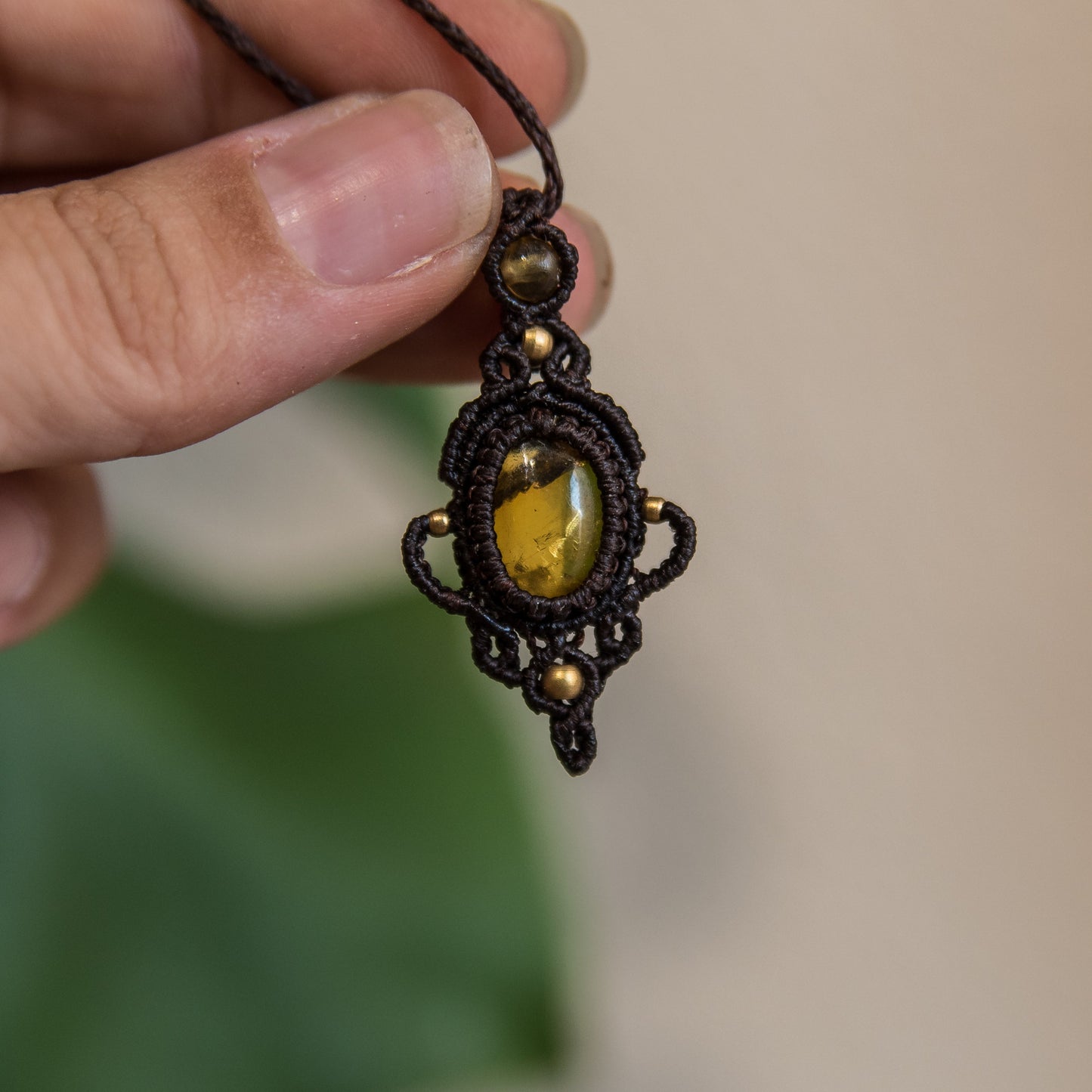 Collar con Ámbar de México