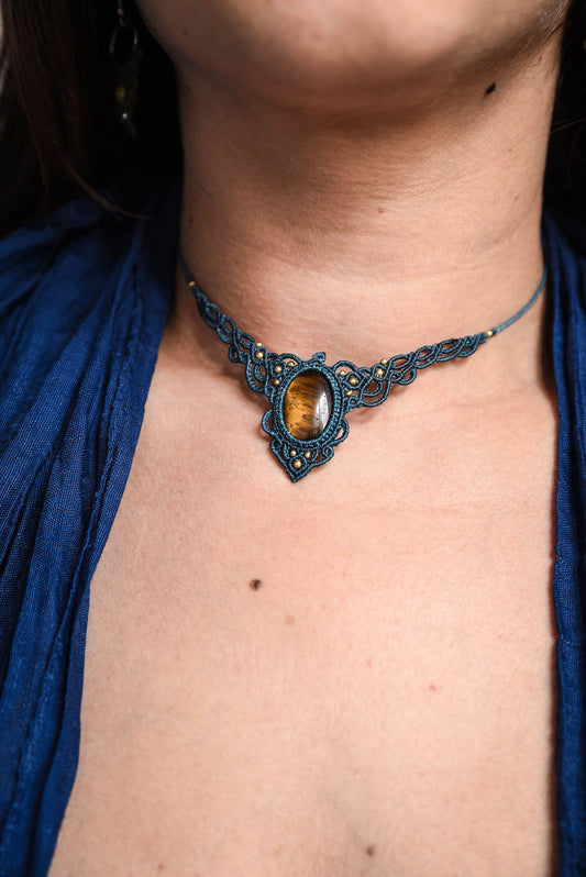 Gargantilla con Ojo de tigre