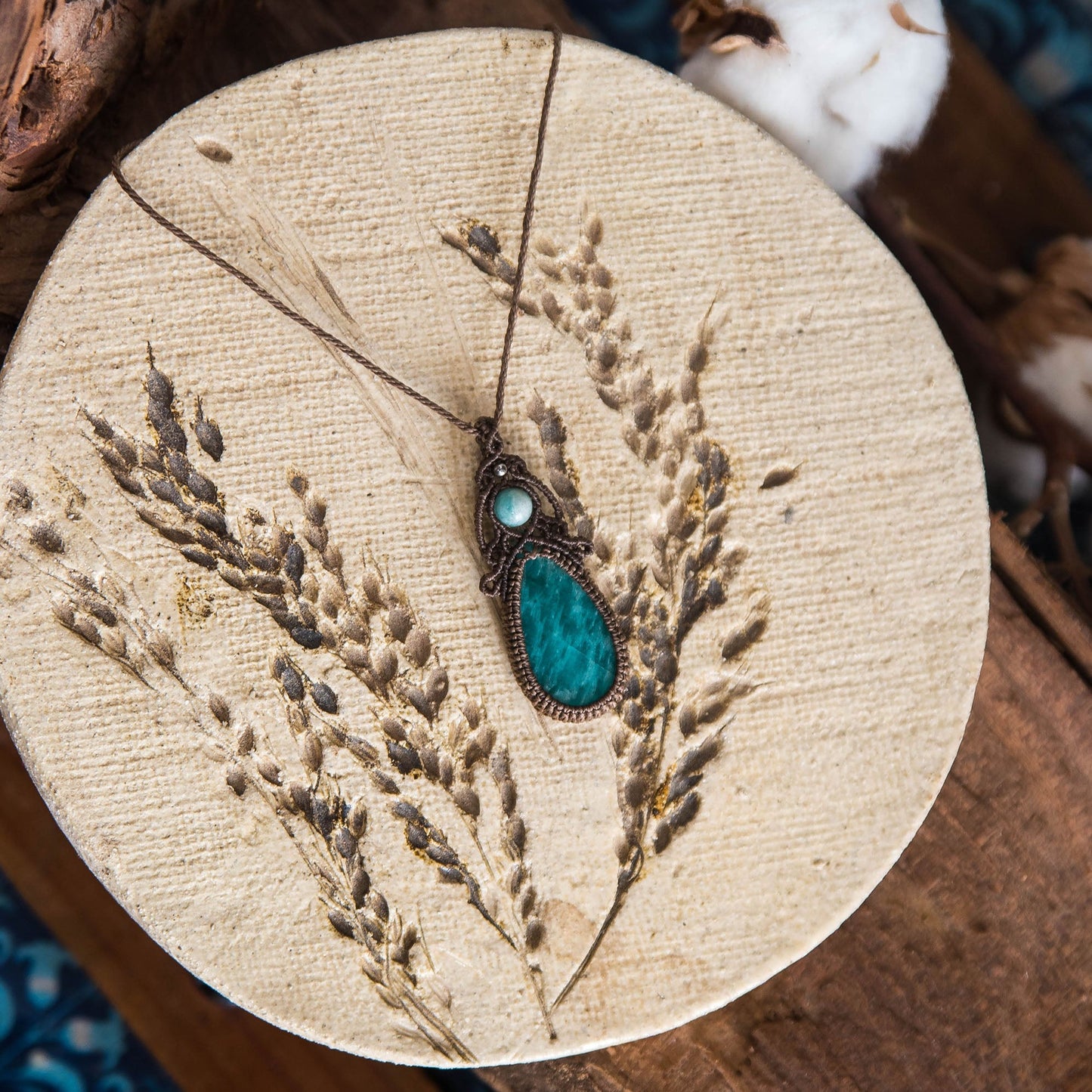 Collar Ruh con Amazonitas