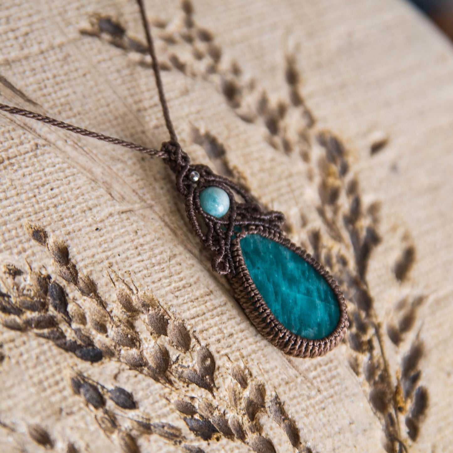 Collar Ruh con Amazonitas