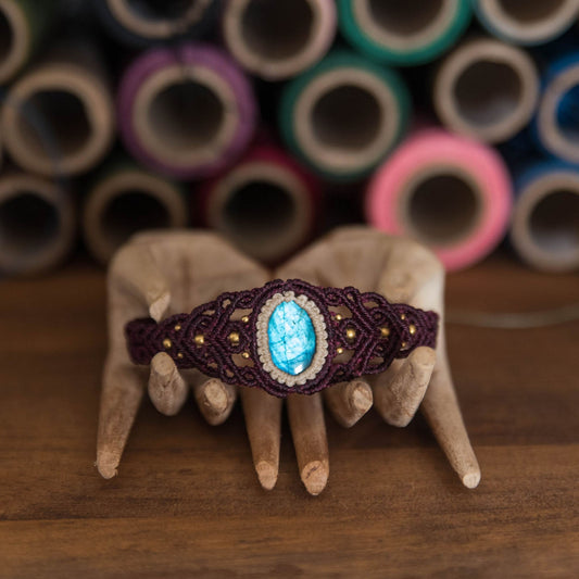 Brazalete Unuk con Labradorita