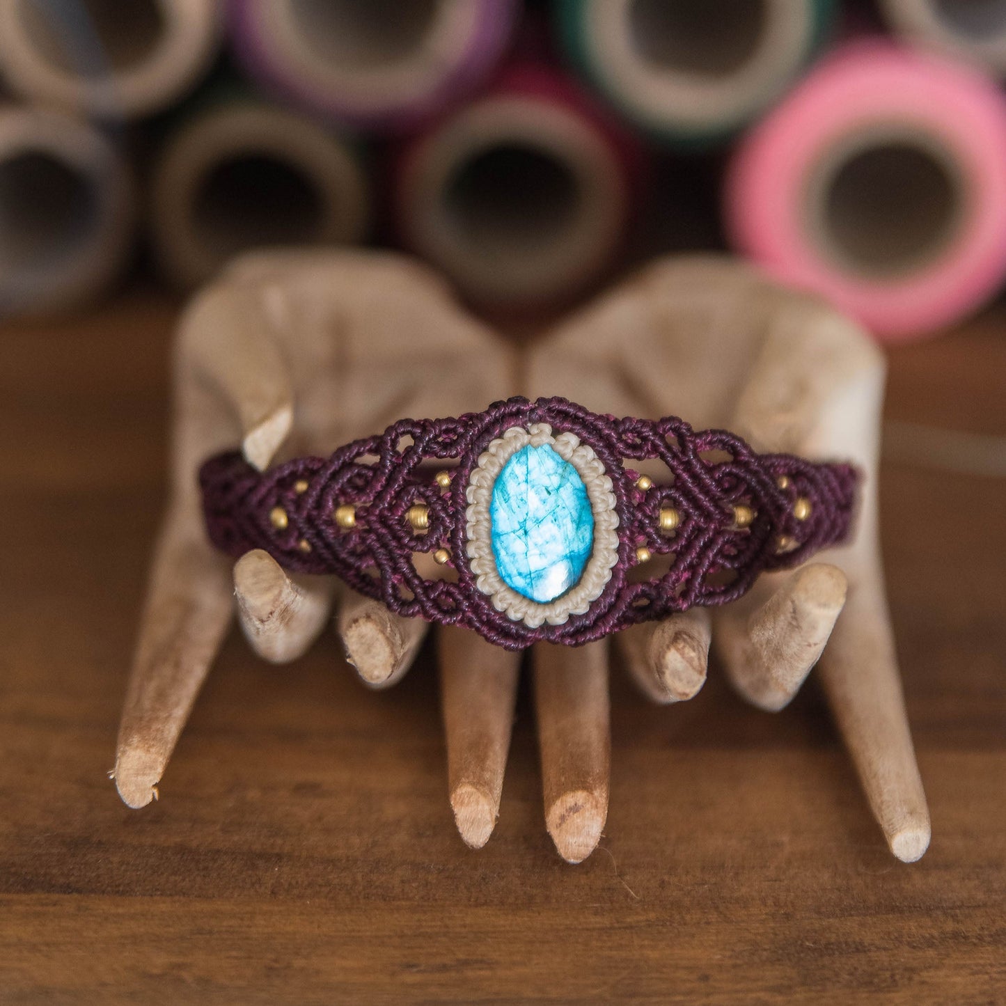 Brazalete Unuk con Labradorita