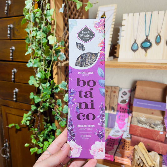Incienso botánico de lavanda y rosas
