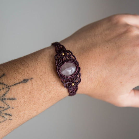 Pulsera con Cuarzo Rosa