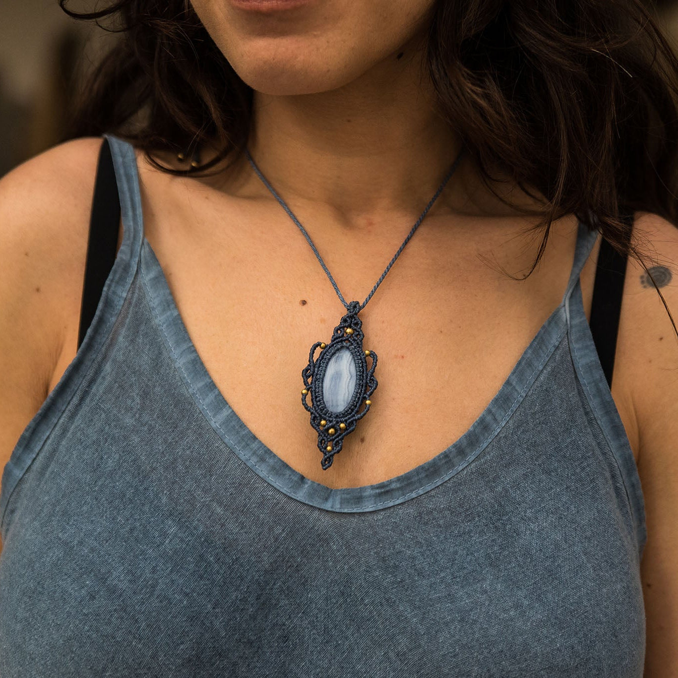 Collar con Calcedonia