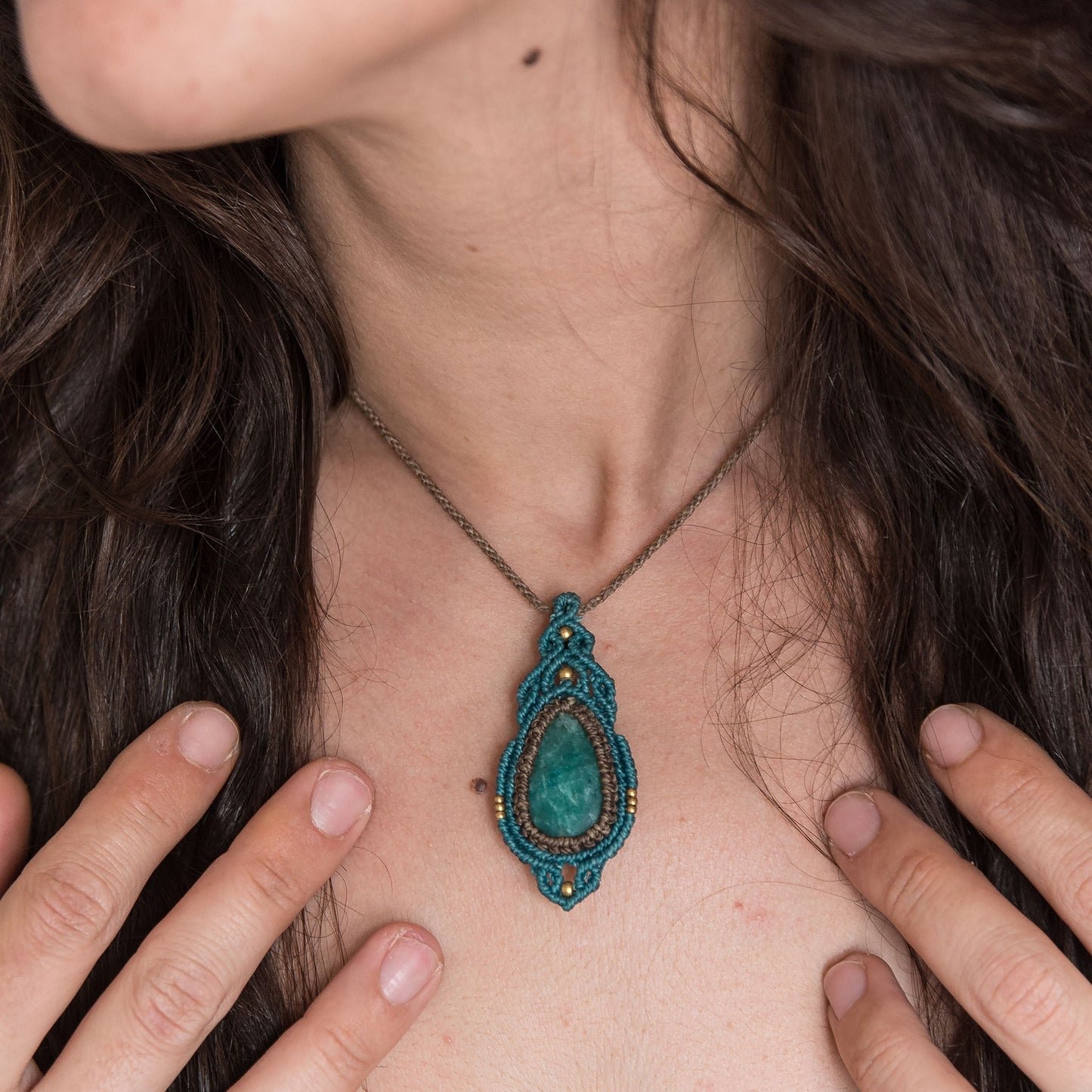 Necklace with Amazonite