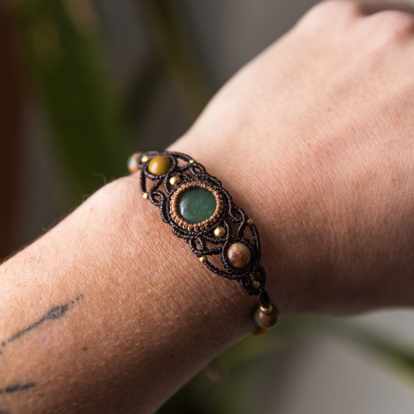 Aventurine and Ocean Jasper Bracelet