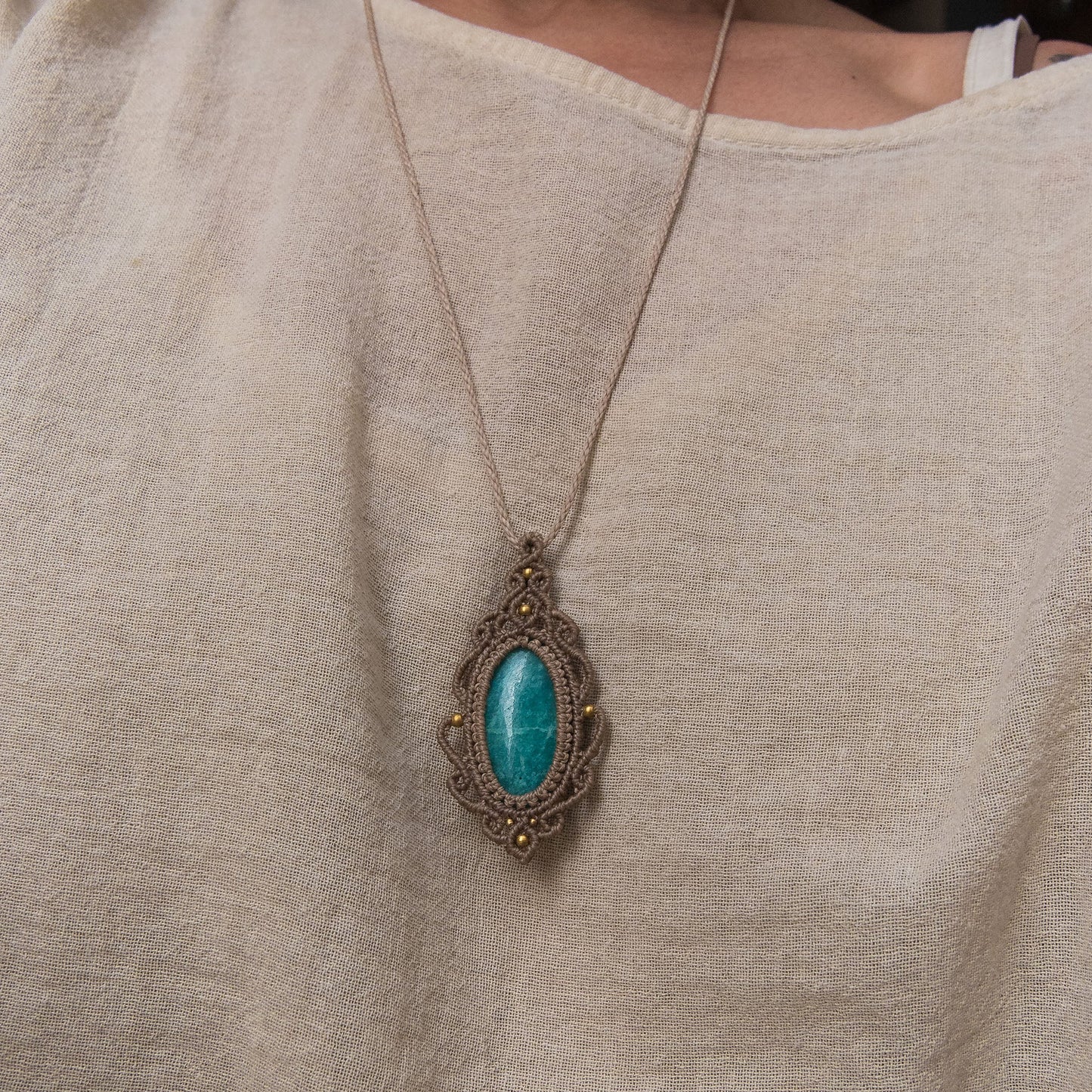 Necklace with Amazonite