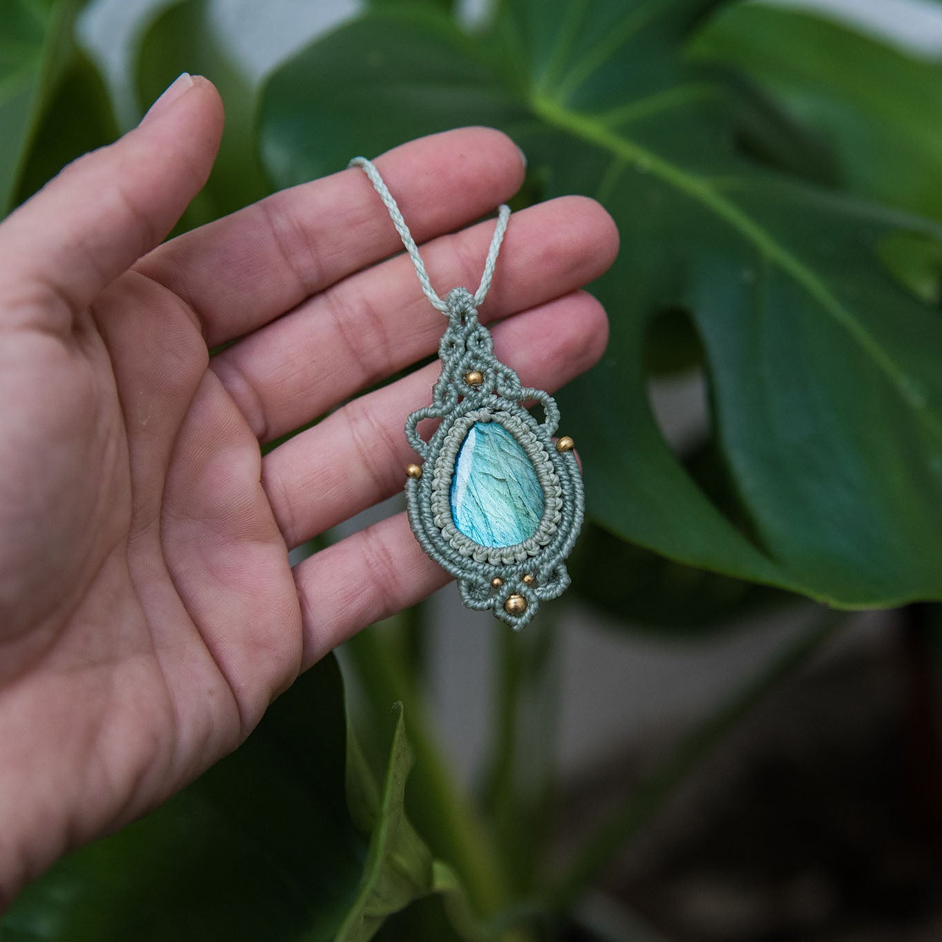 Necklace with Labradorite